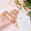 Alloy Phone Hand Strap Chains with Heart Charm DIY-WH0430-030B-3