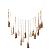 Bohemian Hand-woven Cotton Rope Tassel with Wood Beads Wall Hanging Ornaments FIND-WH20019-136A-03-1