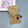 Cardboard Paper Hair Clip Display Cards CDIS-WH0013-03E-1