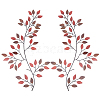 Iron Leaves Branch  Wall Decorations AJEW-WH0513-30B-1