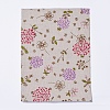 Flower Pattern Printed Polyester Fabric Sheets DIY-WH0158-63B-22-1