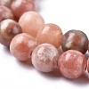 Natural Plum Blossom Jasper Beads Strands G-A163-02-6mm-6