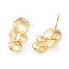 Brass Stud Earring Findigs KK-F855-25G-2