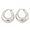 Non-Tarnish 304 Stainless Steel Chunky Hoop Earrings for Women EJEW-F280-06E-P-2