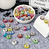 66Pcs 11 Colors Rondelle Resin European Beads RPDL-TA0001-03-5