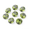 Pointed Back & Back Plated K9 Glass Rhinestone Cabochons RGLA-J012-8mm-228-2