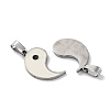 201 Stainless Steel Split Pendants STAS-Q342-17P-2