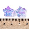 Transparent Spray Paint Glass Beads GLAA-H035-02K-3