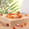 100Pcs 8mm Natural Carnelian Round Beads DIY-LS0002-39-6