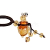 Handmade Lampwork Perfume Essence Bottle Pendant Necklace PW-WG3E925-05-1