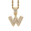 Brass Micro Pave Cubic Zirconia Pendants PW-WG3207D-45-1