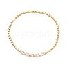 Micro Pave Cubic Zirconia Bib Necklaces NJEW-F301-01G-1