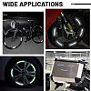 20Pcs Wheel Fluorescent Stickers OFST-WH0004-102-7