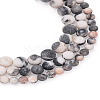 Yilisi 3 Strands 3 Style Natural Zebra Jasper Beads Strands G-YS0001-02-14