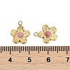 Natural Rhodonite Flower Charms STAS-I325-143G-04-3