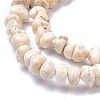 Natural Magnesite Beads Strands TURQ-P001-02A-11-3