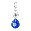 Evil Eye Lampwork Pendant Decorations HJEW-JM01996-02-1