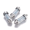 Natural Aquamarine Big Pointed Pendants G-E516-B01-1-2