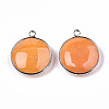 Natural Crackle Agate Pendants G-N326-87A-11-2