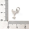 Brass Micro Pave Clear Cubic Zirconia Pendants KK-L225-009P-01-3