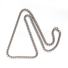 Tarnish Resistant 201 Stainless Steel Twisted Chain Curb Chain Necklaces NJEW-L416-06P-2