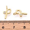 Brass Micro Pave Cubic Zirconia Charms KK-N263-97G-P-3