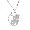 Non-Tarnish Stainless Steel Pendant Necklaces ZE1785-2-1