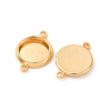 Brass Connector Cabochon Settings KK-F898-21A-G-2