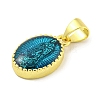 Rack Plating Brass Enamel Pendants KK-B091-15A-2