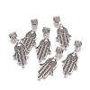 Alloy Rhinestone European Dangle Charms ALRI-F053-01AS-1