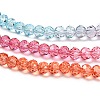 Transparent Painted Glass Beads Strands X1-DGLA-A034-T4mm-A11-4