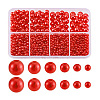 1113Pcs 6 Styles Imitation Pearl Resin Beads Strands RESI-PH0002-29-7