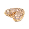 Eco-Friendly Brass Micro Pave Cubic Zirconia Pendants KK-K268-38G-4