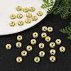 Brass Grade A Rhinestone Spacer Beads RSB038NF-10G-4