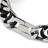 304 Stainless Steel Cuban Link Chain Bracelets for Men BJEW-B102-10AS-2