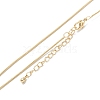 Brass Snake Chain Necklaces X-NJEW-K123-07G-1