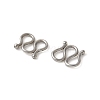 304 Stainless Steel S-Hook Clasps STAS-Z124-04E-P-2