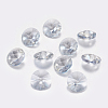 Faceted Glass Rhinestone Charms RGLA-F049-10mm-001BS-1