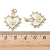 Brass Micro Pave Cubic Zirconia Pendants KK-P326-11G-01-3