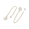 Natural Pearl Ear Studs EJEW-P286-41G-2