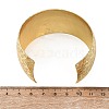 Hammered Brass Cuff Bangles for Women BJEW-A163-04A-G-4