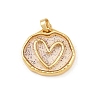 Transparent Epoxy Resin Brass Pendants LS-KK-B163-01G-02-1