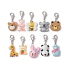 Animal Theme Resin Pendant Decorations HJEW-JM01351-1