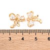 Brass Micro Pave Cubic Zirconia Charms KK-S389-03G-04-3