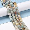 Natural Flower Amazonite Beads Strands G-E571-26B-2