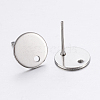 Non-Tarnish 304 Stainless Steel Stud Earring Findings X-STAS-P198-25-12mm-2