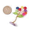 Resin Button Tree of Life Decorations AJEW-JF03414-02-3