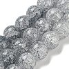 Spray Painted Crackle Glass Beads Strands DGLA-C002-10mm-02-3