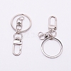 Keychain Clasp Findings X-KEYC-WH0019-03P-1