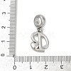 Brass European Dangle Charms KK-Z097-01P-GP-3